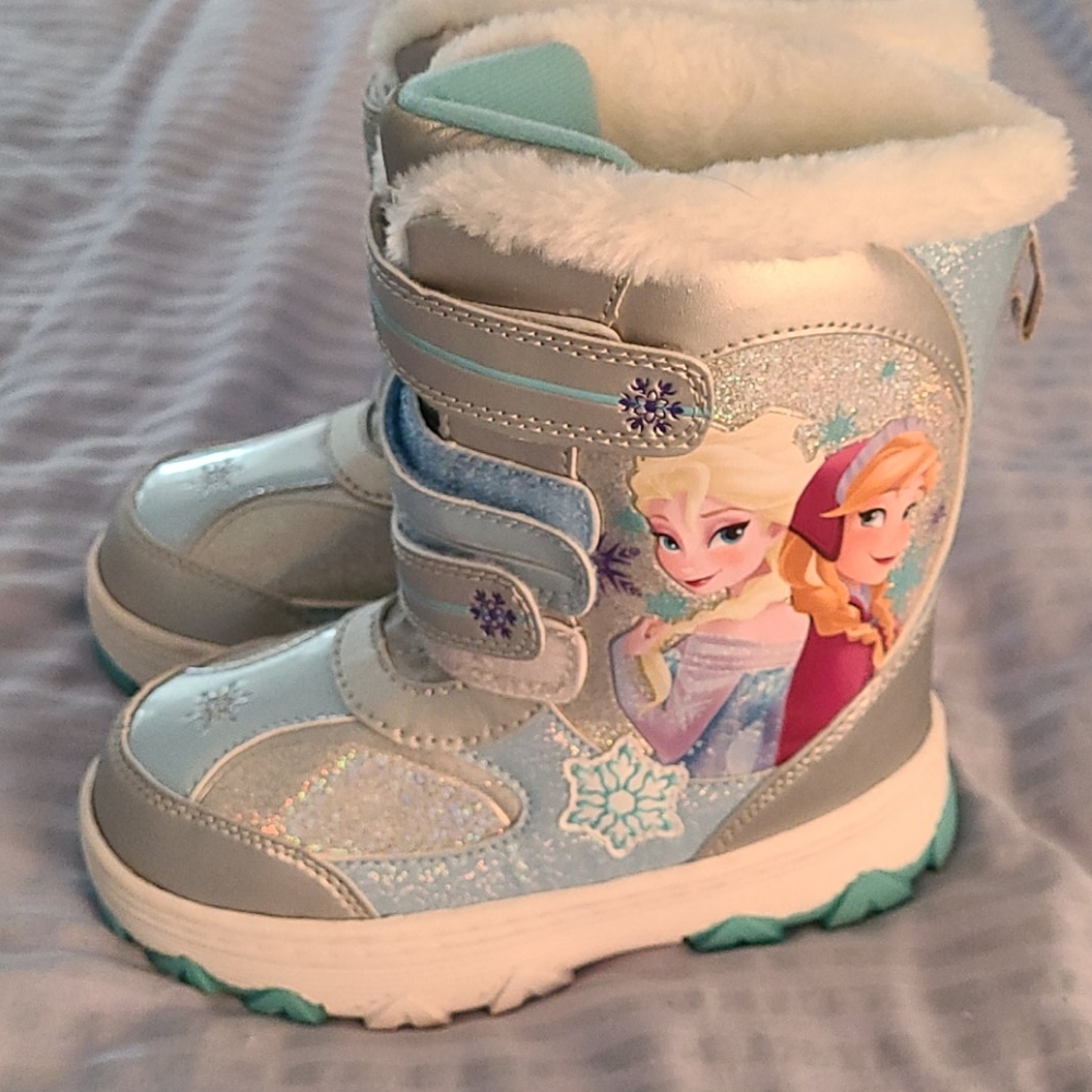 Frozen snow boots